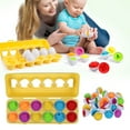 thumbnail image 1 of MesaSe 12PCS Matching Eggs Colour Shape Sorting Recognition Sorter Simulation Egg Game Puzzle Educational Geometric Learning Toys Birthday Gift For Kids, 1 of 9
