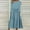 Sky Blue, variant on Njoeus Women's Casual Round Neck Long Sleeve Pleated Long Dresses Women Loose Plain Flowy Fall Midi Dresses