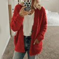 thumbnail image 5 of Women's Warm Plush Winter Jackets Long Sleeve Cardigans With Pockets Solid Color High quality, 5 of 5