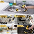 thumbnail image 1 of kit de limpieza de cepillo de fregado eléctrico, cepillo de taladro multiusos con accesorio extensible para superficies de baño, lechada, suelo, bañera, ducha, azulejos, cocina y coche., 1 of 2
