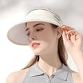 thumbnail image 4 of Sombreros plegables con visera para mujer, ala ancha, gorra de golf plegable para mujer, sombrero de playa para mujer, sombrero de viaje con protección UV, sombrero plegable para el sol, 4 of 5