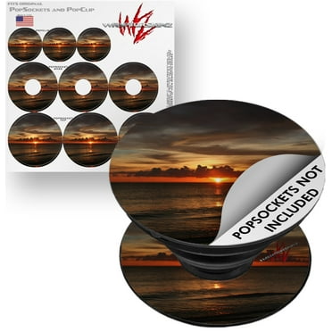 Decal Style Vinyl Skin Wrap 3 Pack for PopSockets Set Fire To The Sky (POPSOCKET NOT INCLUDED) by WraptorSkinz