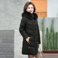 thumbnail image 6 of Babysbule Winter Jackets for Women Women's Winter Plus Size Mid-Length Slim Padded Jacket Mother's Cotton Coat, 6 of 9
