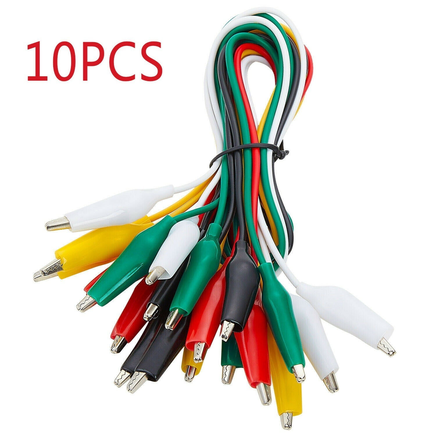 10pcs double-ended crocodile clips cable alligator clips wire testing wire~PL 