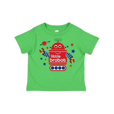 

Inktastic Robot Little Brother Gift Toddler Boy Girl T-Shirt