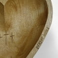 thumbnail image 5 of Wooden Heart Bowl Gift Set | Handcrafted Wood Serving Bowl with 24 Inspirational Cards | Unique Religious Christian Gifts for Congregation, Housewarming, Kitchen Decor | 10.5x10.5x2 in, 5 of 5