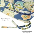 thumbnail image 4 of Greendale Home Fashions Outdoor 2-Piece Reversible Deep Seat Cushion Set, Marlow Blue Floral, 4 of 7