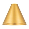 thumbnail image 4 of Innovations Lighting  Ballston Cone - 1 Light 16" Semi-Flush Mount Satin Gold, 4 of 5