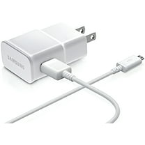 Samsung OEM Charging Adapter with USB Sync Cable, White (Non-Retail Packaging)