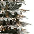 thumbnail image 6 of 7 1/2 ft. Pre-lit Aspen Green Fir Flocked Artificial Christmas Tree 700 UL listed Clear Lights, 6 of 6