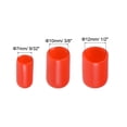 thumbnail image 3 of Unique Bargains Round End Caps Rubber Cover 30pcs 9/32' 3/8' 1/2' Red Screw Protector for Screw Bolt Pipe, 3 of 5