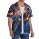 thumbnail image 2 of Fotbe Night Sky Turtle Camisa Estampada de Manga Corta para Hombre, Casual de Verano, Estilo Playero, Sin Arrugas-X-Large, 2 of 5