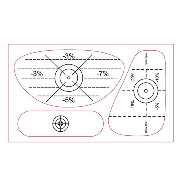 50 Pcs Golf Impact Tape Labels Improve Golf Swing Accuracy And Distance Golf Impact Sticker for Iron Wood Fairway Clubs