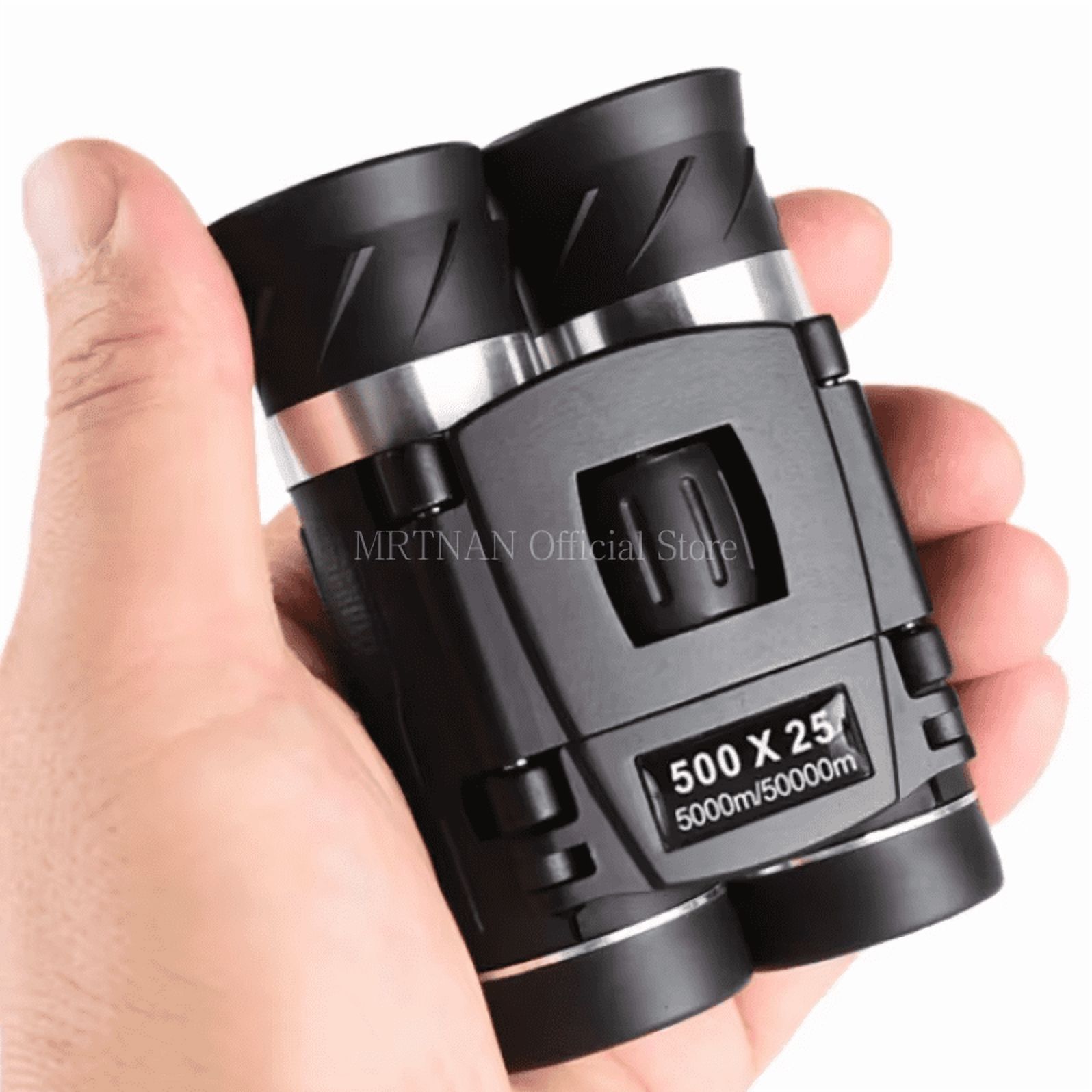 500x25 Zoom Portable Powerful Binoculars Long Range Telescope Folding Binoculars for Hunting Camping Travel