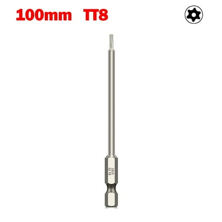 

100mm Hollow Torx Screwdriver Bit Hex Shank -T40 Tool For Exact Screw Unscrew