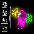 thumbnail image 4 of CADODIS Jellyfish Neon Sign Coral Flower LED Light Wall Decor USB Powered Natural Style Dimmable Lamp Bedroom Living Room Cafe Party, 4 of 5