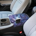 thumbnail image 3 of Renewold Dolphin Galaxy Auto Center Console Pad Non-slip Armrest Cover Cushion Lid Wear-Resistant Arm Rest Cushion Protector for Car Seat Organizer Universal Fit for Most Vehicles, 3 of 9