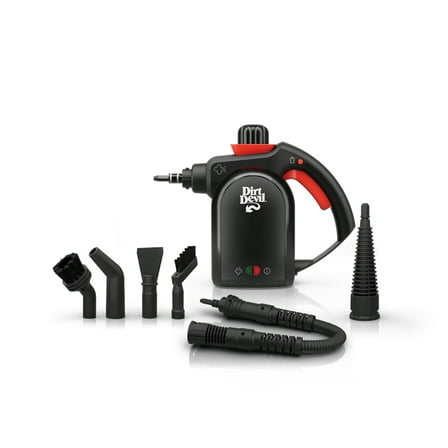 Dirt Devil Handheld Portable Steam Cleaner for Tile, Grout, Windows, Bathrooms, Kitchens, Appliances, 5-Piece Set, WD21010