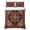 DarkRed, variant on Full Quilt Set 78''x90'', Red Boho Lightweight Bedspread Coverlet Set with 2 Pillow Shams, Contemporary Abstract Ethnic Retro Geometric Breathable All Season Quilt Bedding for Bedroom/Guest Room