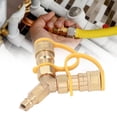 thumbnail image 3 of Y 2 Way Hose Connector Splitter 3/8 Inch Connector Natural Gas Quick Connect Adapter Quick Connect And Disconnect For Grills Patio Heaters Pizza Ovens, 3 of 8