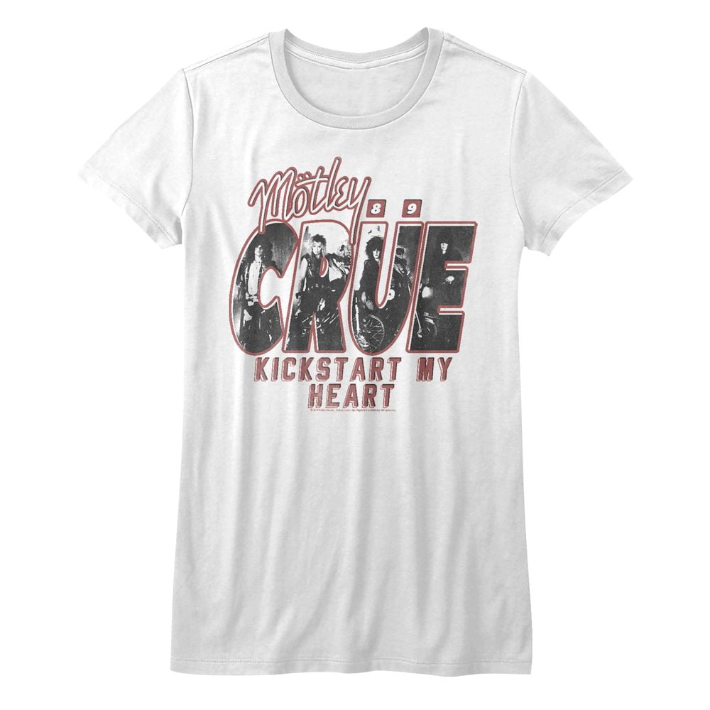 Motley Crue Motley White Junior Women's T-Shirt 