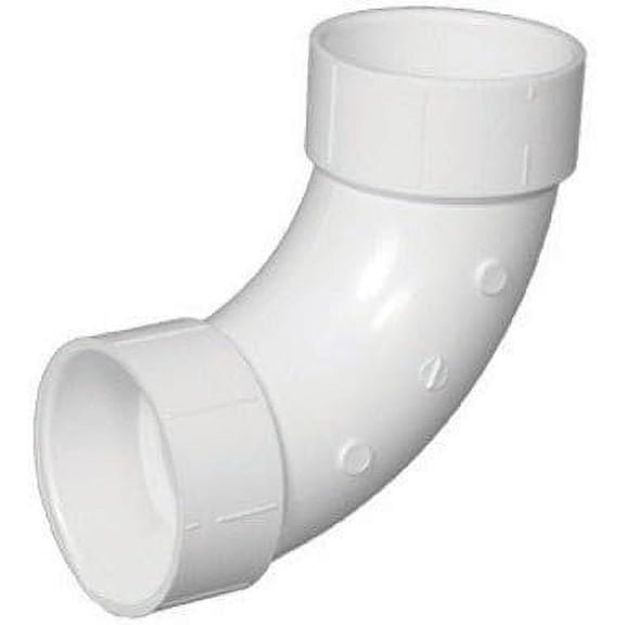 Charlotte Pipe Elbow Long Sweep, Pvc Dwv 1-1/2 " 90 Deg. Schedule 40