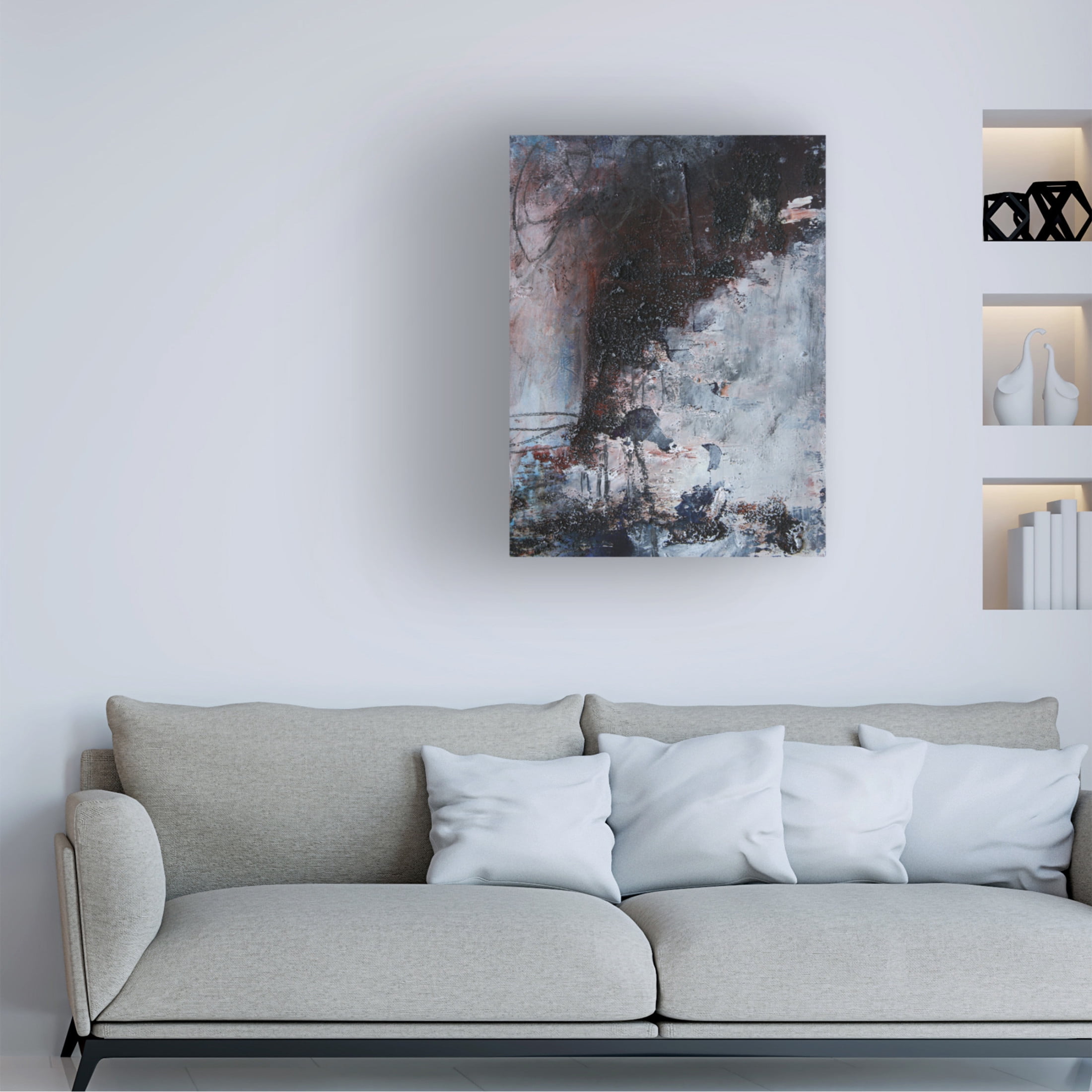 Canvas Wall Art - Deb Chaney 'Dw V' Wall Art for Living Room, Bedroom, or Office Décor by Trademark Fine Art - 18 x 24 Inches