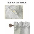 thumbnail image 7 of Sage Green Chrysanthemum Half Window Curtains 24 Inches Long, Farmhouse Botanical Floral Modern Window Treatment Curtain Drapes, Short Curtains Tiers for Kitchen Over Sink, 27.5"x24", 2 Panels, 7 of 7