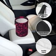 thumbnail image 6 of Round Car Trash Can 7×5.9in Waterproof, Durable, Not Easy To Fade, Easy To Install And Disassemble To Prevent Interior Pollution Darkmagenta Geometric Patterns_1, 6 of 7