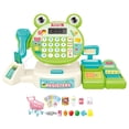 thumbnail image 2 of Juguete para registrar dinero, juguete para contar, juguete de simulación, juguete para cajero de supermercado, juguete para hacer compras Carrito de compras de rana, 2 of 8