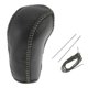 thumbnail image 1 of Cubierta de pomo de cambio de marchas Unique Bargains, protector de mango de cambio para Subaru Forester 14-17, cuero sintético negro y gris, 1 of 6