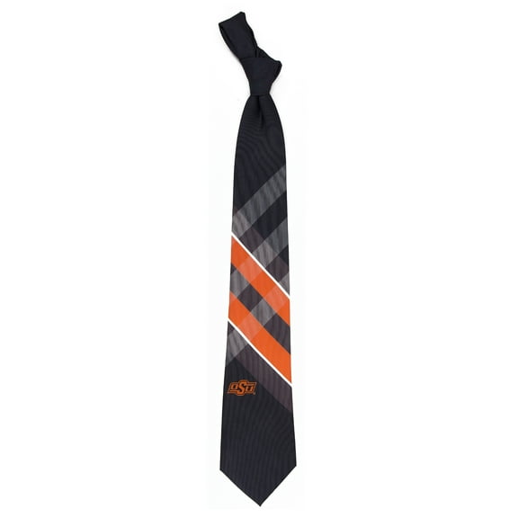 Men's Oklahoma State Cowboys Woven Poly Grid Tie