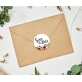 thumbnail image 2 of Darling Souvenir 1.6 Inches Round Non Custom Botanical Floral Border White Save The Date Stickers-45 Pcs, 2 of 4