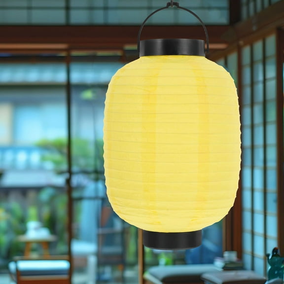 OFFIGAM Foldable Yellow Paper Lantern for Home Decor, Soft Warm Light, Cozy Ambiance, Party and Indoor Outdoor Use