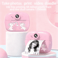thumbnail image 4 of QINIUXO Instant Print Camera,HD Digital Camera,Pink Camera,Christmas Gift, 4 of 8