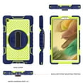 thumbnail image 4 of Dteck Samsung Galaxy Tab A7 Lite Case 8.7" w/ Screen Protector, 360 Rotating Hand Strap Stand Heavy Duty Shockproof Rugged Case w/ Shoulder Strap for Galaxy Tab A7 Lite SM-T220/T225/T227,Navy + Green, 4 of 6