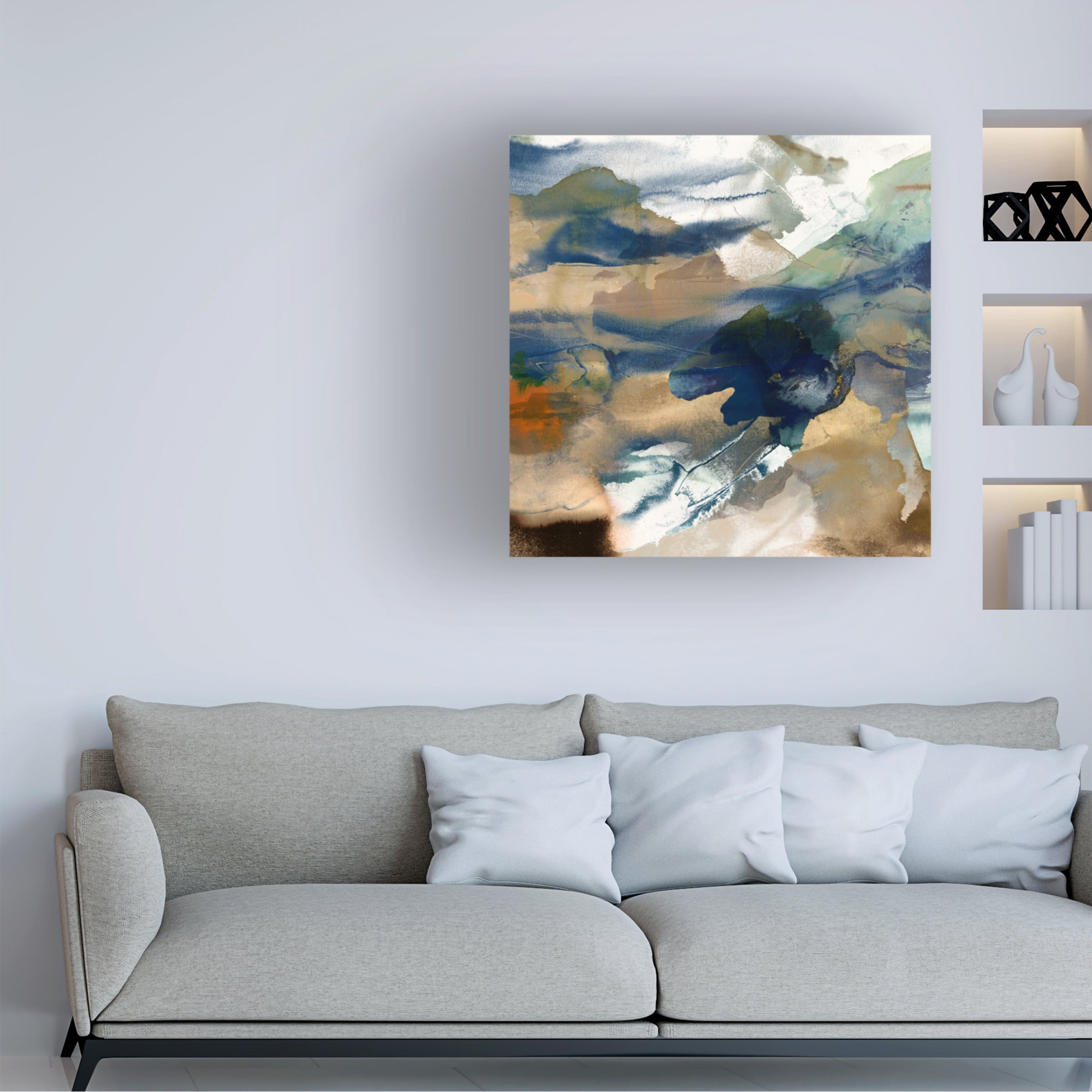 Sisa Jasper 'Orange Tide II' Canvas Art