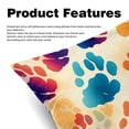 thumbnail image 2 of Dog Paw Print Covers Pillows Set of 2 with Unique Patterns, Throw Pillow Inserts for Bed or Couch, Available in 16x16, 18x18, 20x20 Inches for Any Occasion, 2 of 6