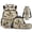Camo Duck Ice Cream Just A Boy Who Loves Mallard, variant on Yspwyqan Pink Polka Dot Bow School Backpack Set 4Pcs with Lunch Box Pencil Case Water Bottle Bag, 17 Inch Multi-Pocket Lightweight Bookbag for Elementary Middle School
