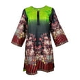 thumbnail image 1 of IshDeena Printed Pakistani Khadi Kurtis for Women Ready to Wear Tunic Tops/Shirts for Ladies - 1 Piece, 1 of 7
