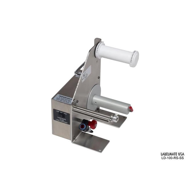 Labelmate USA LD-100-RS-SS Stainless Steel Automatic Label Dispenser for Opaque Labels