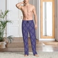 thumbnail image 2 of Fotbe Lavender Flowers Pantalones de Pijama para Hombre, Pantalones de Dormir, Pantalones de Casa con Cintura Ajustable y Bolsillos-X-Large, 2 of 6