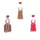 thumbnail image 2 of Injueey Cubierta de botella de vino delantal decoración de vestido a prueba de polvo Navidad cerveza botella de vino ropa decoración del Kits de decoración para fiestas, 2 of 6