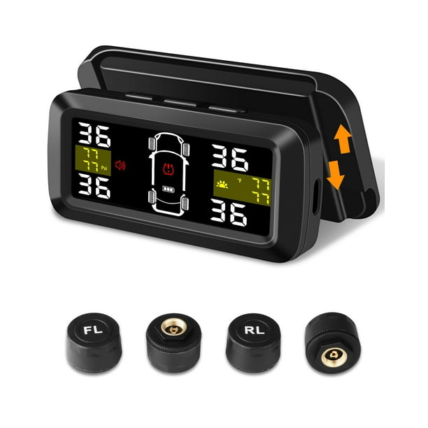 Sistema de monitoreo de presión de neumáticos Tenpmas H11 Wireless Solar