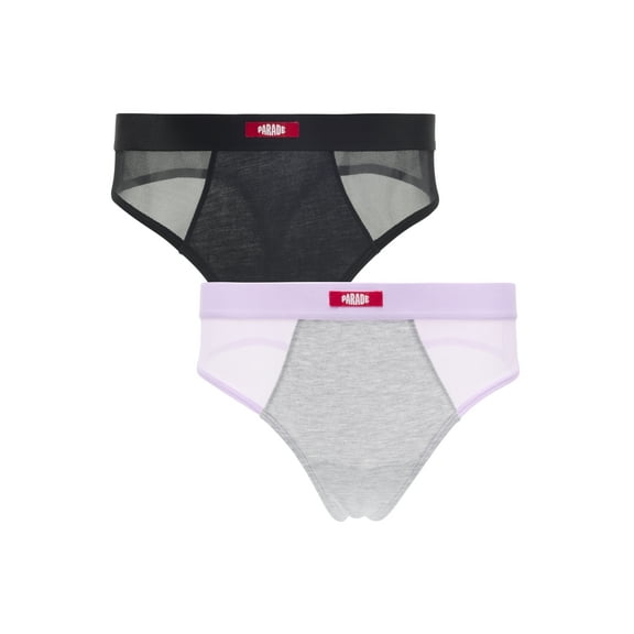 Parade Modal & Mesh Thong Underwear, 2-Pack, Sizes XS to 3XL