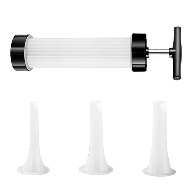 Kitchen Funnel Sausage Stuffer Homemade Manual Sausage Maker Fast Meat Filling Machine Grade Kitchen Sausage Stuffer Tool for Household Use (3 Stuffing Tubes) Valentines Day Gifts Valentine Decoratio