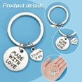 thumbnail image 4 of 20pcs Thank You Keychains 5 Styles Flat Round Keyrings Alloy Split Keychains Inspirational Appreciation Gifts for Thanksgiving Graduation Teachers Coworkers Men and Women, 4 of 6
