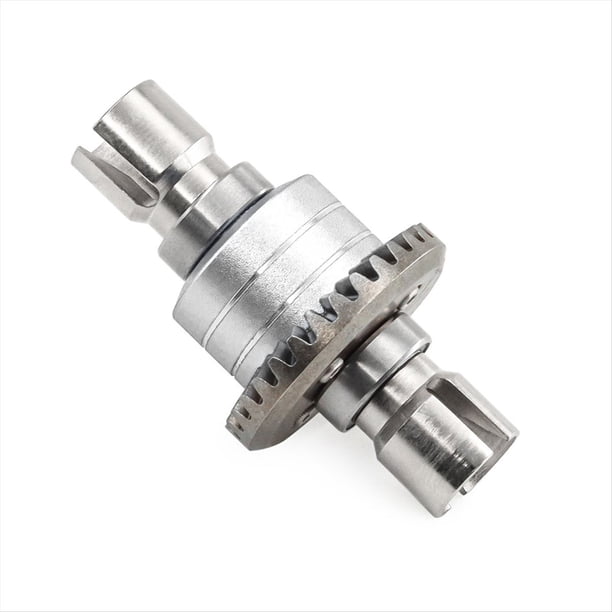 Diferencial Delantero y Trasero con Engranaje de Disco de Acero 16420G para Coche RC 1/14 1/16, Accesorios Plateados.