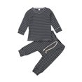 thumbnail image 1 of PENGXIANG Baby Boy or Girl Gender Neutral Striped Top & Pants  2pc Outfit Set, 1 of 4