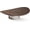 Aged Walnut, variant on ABPETE Modern Decorative Fruit Bowl,Unique Egg-Shaped Pedestal Centerpiece for Kitchen Counter, Dining Table, Abstract Resin Catchall Key Bowl for Entryway & Chic Coffee Table Decor Gift( 12" )